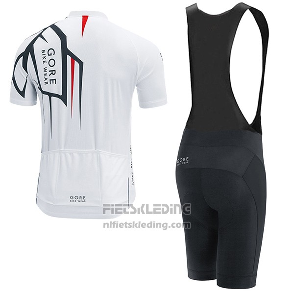 2017 Fietskleding Gore Bike Wear Power Adrenaline Wit Korte Mouwen en Koersbroek